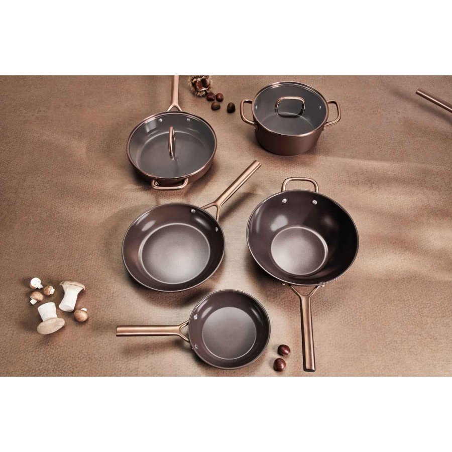 ZWILLING Milano Kasserolle m. Glasl�g 18 cm, Brun