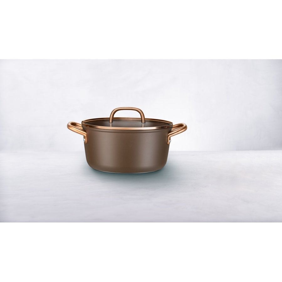 ZWILLING Milano Gryde m. Glasl�g 24 cm, Brun