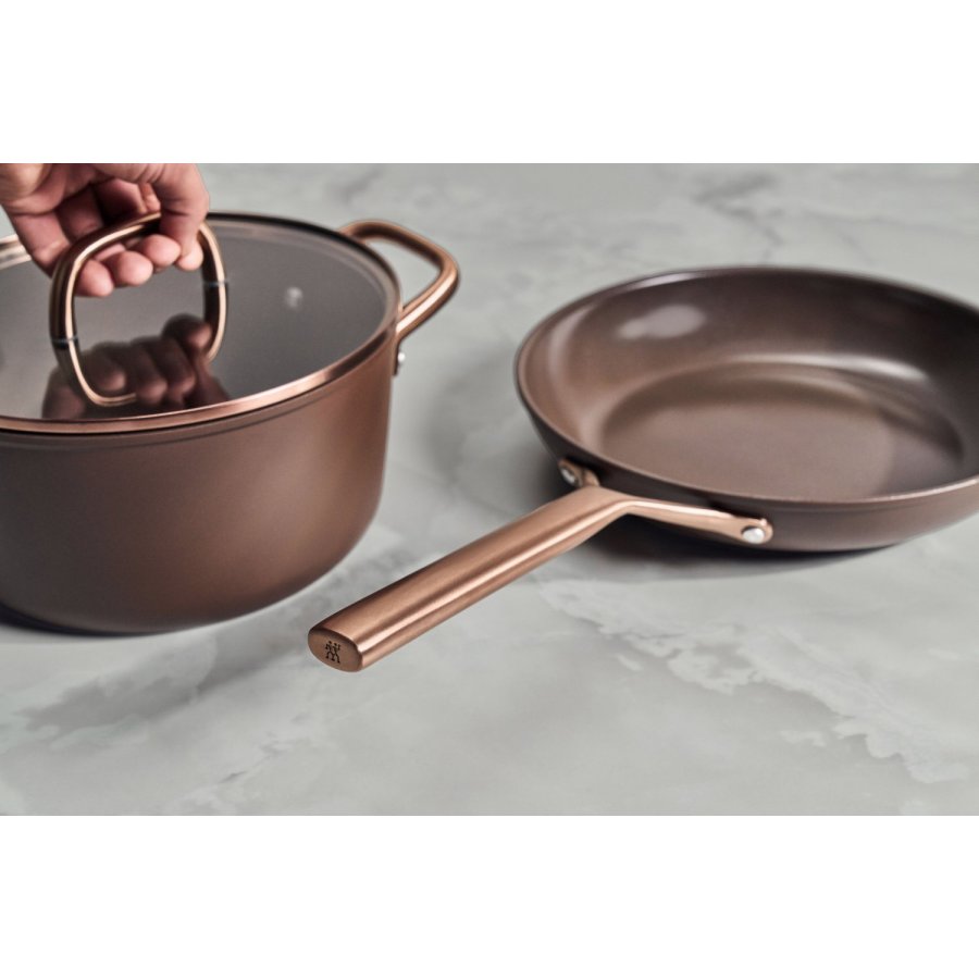 ZWILLING Milano Gryde m. Glasl�g 24 cm, Brun