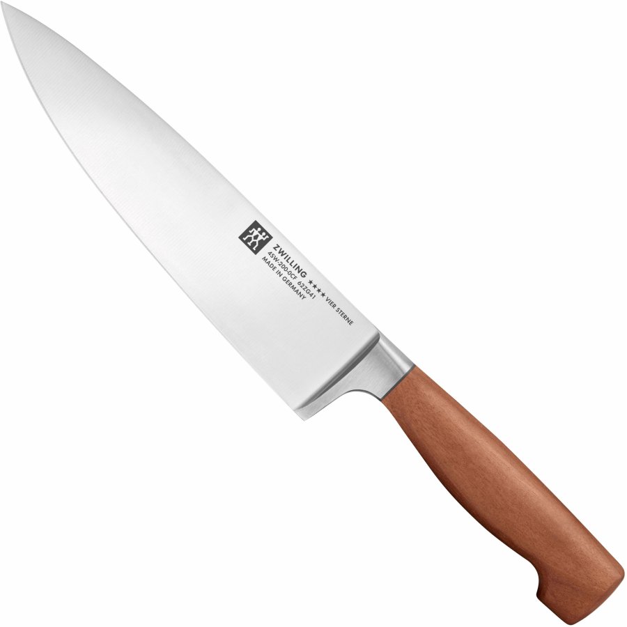 Zwilling **** VIER STERNE Wood Kochmesser 20 cm, Braun