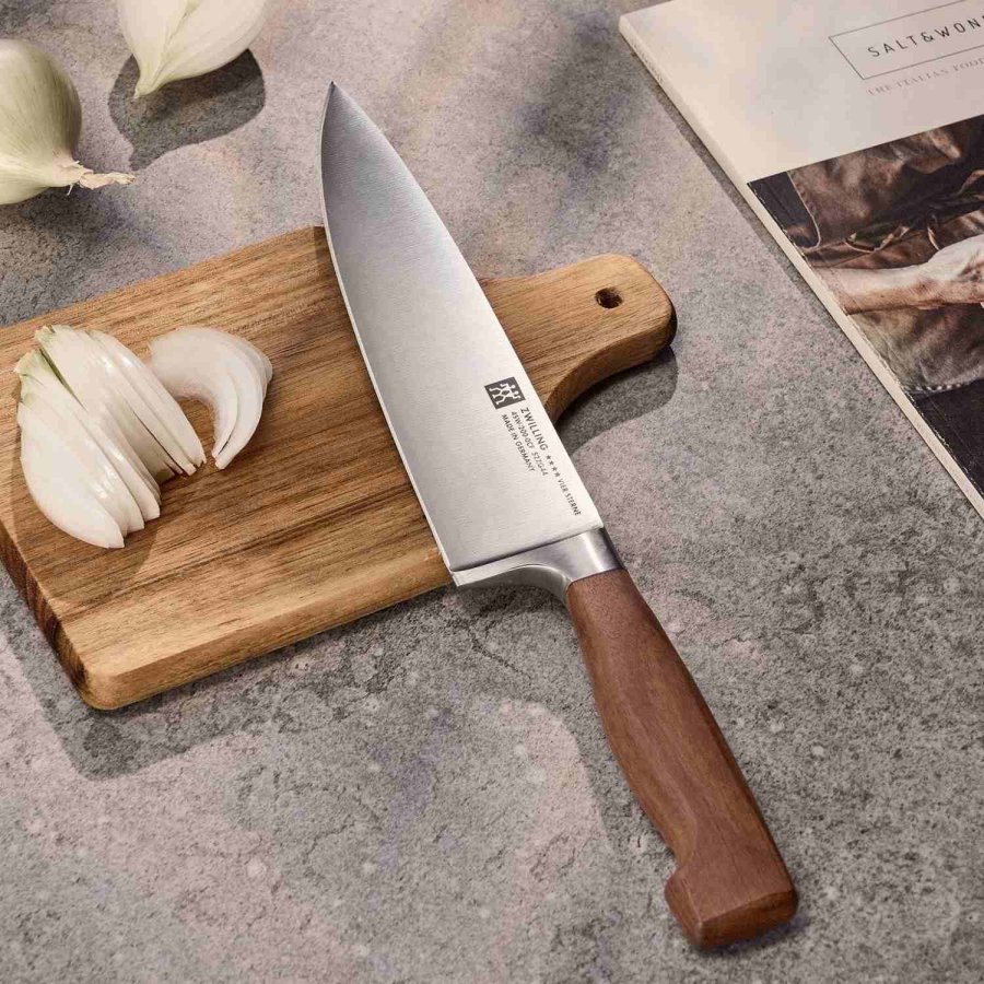 Zwilling **** VIER STERNE Wood Kochmesser 20 cm, Braun