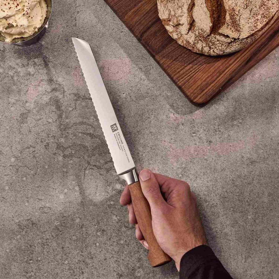 Zwilling **** VIER STERNE Wood Brotmesser 20 cm, Braun