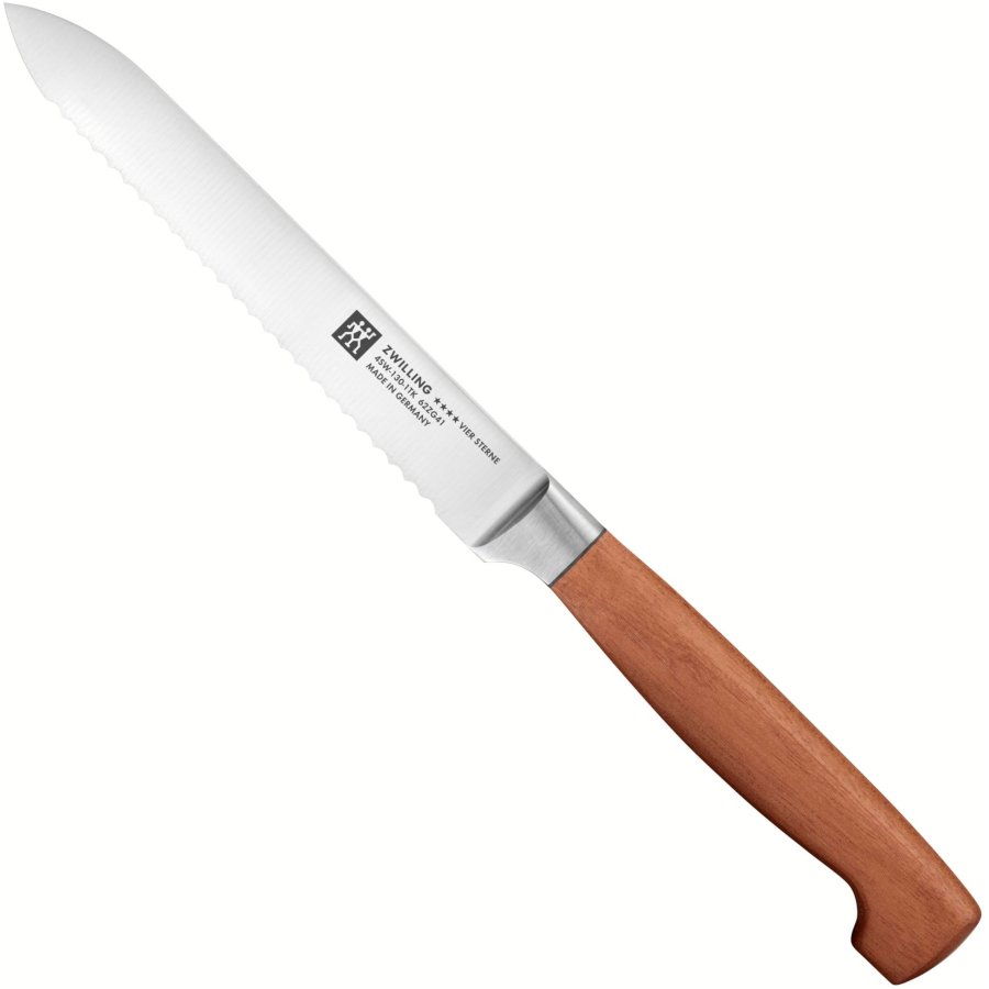 Zwilling **** VIER STERNE Wood Tomatenmesser 13 cm, Braun