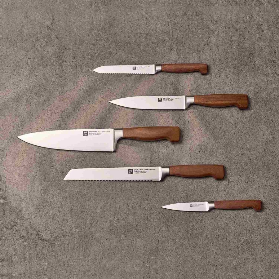Zwilling **** VIER STERNE Wood Kr&auml;utermesser 10 cm, Braun