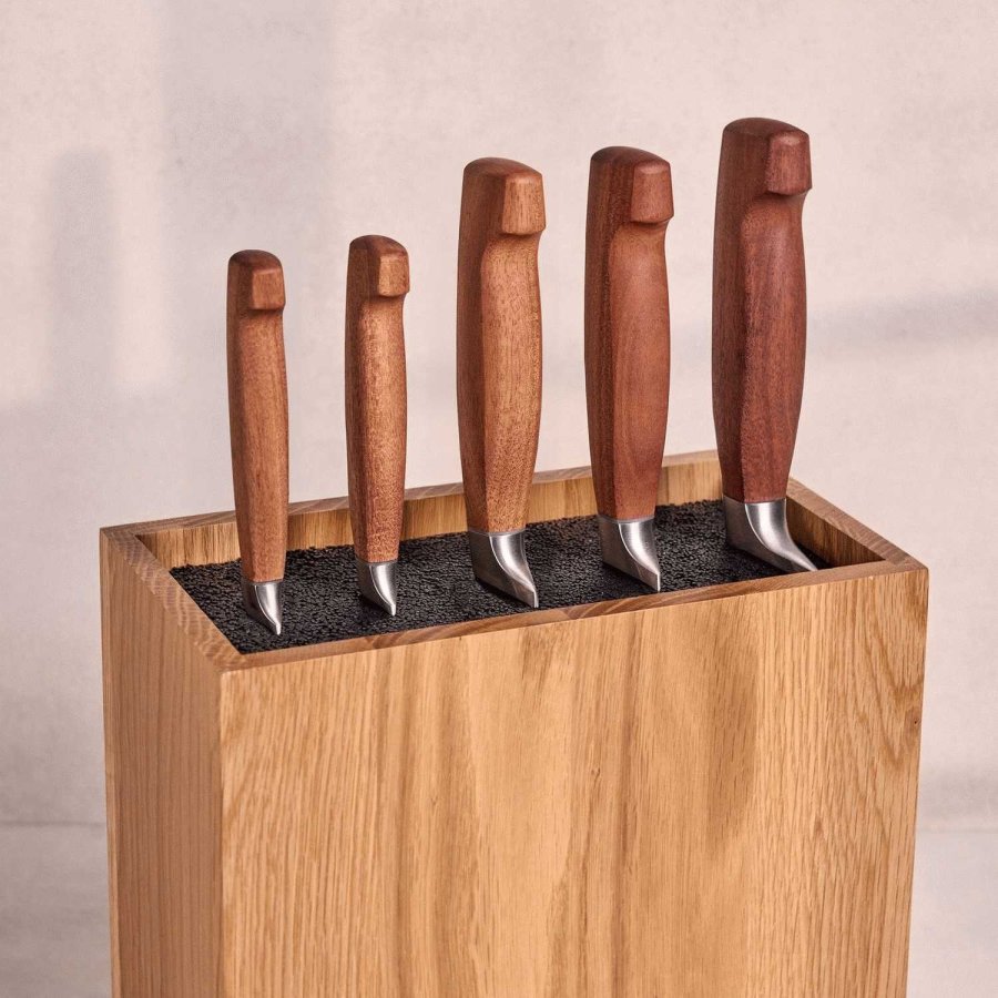 Zwilling **** VIER STERNE Wood Messerblock mit Messer 6-teilig, Braun