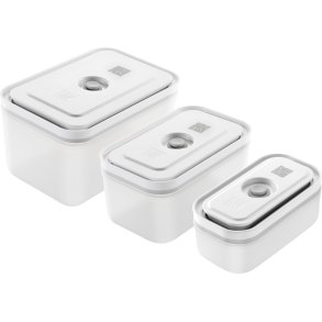 Zwilling Fresh & Save Vakuumbox Set 3-teilig S/M/L, Semitransparent/Wei