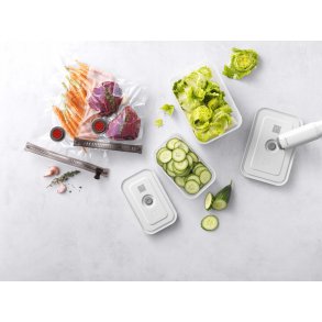 Zwilling Fresh & Save Vakuumstartersæt 7 Dele, Semitransparent/Hvid