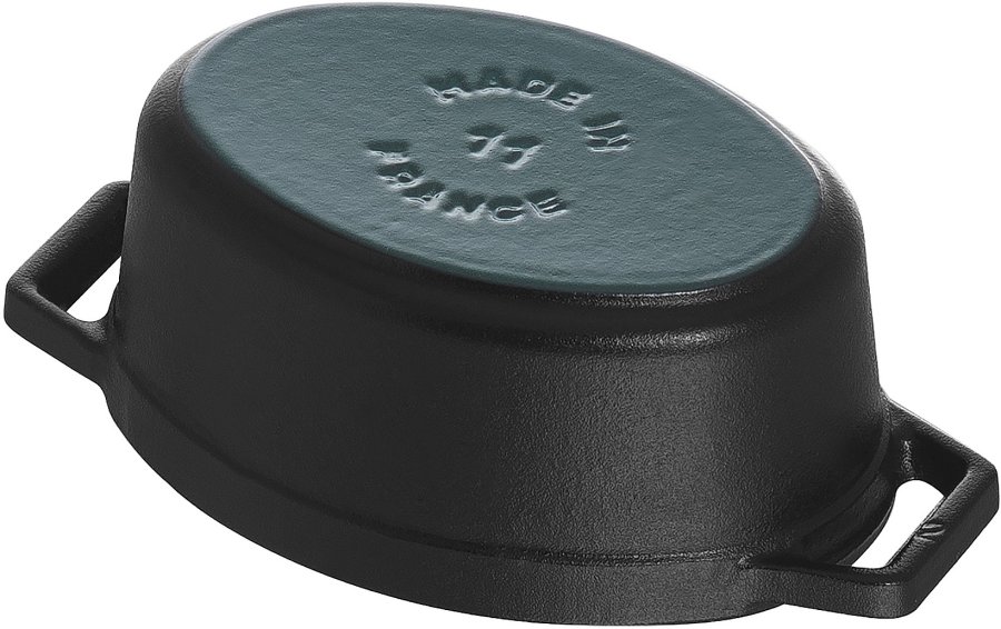 Staub Oval Stbejernsgryde 11 cm, Sort