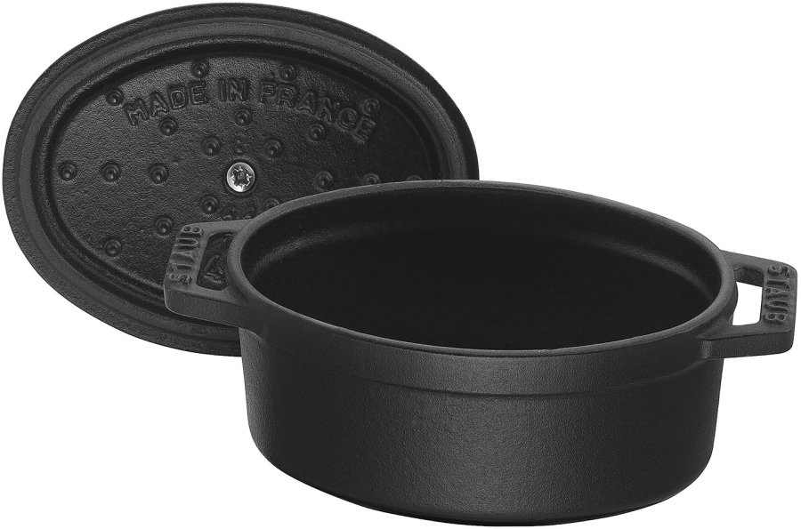 Staub Oval Stbejernsgryde 11 cm, Sort