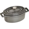 Staub Oval Gryde 11 cm Stbejern, gr