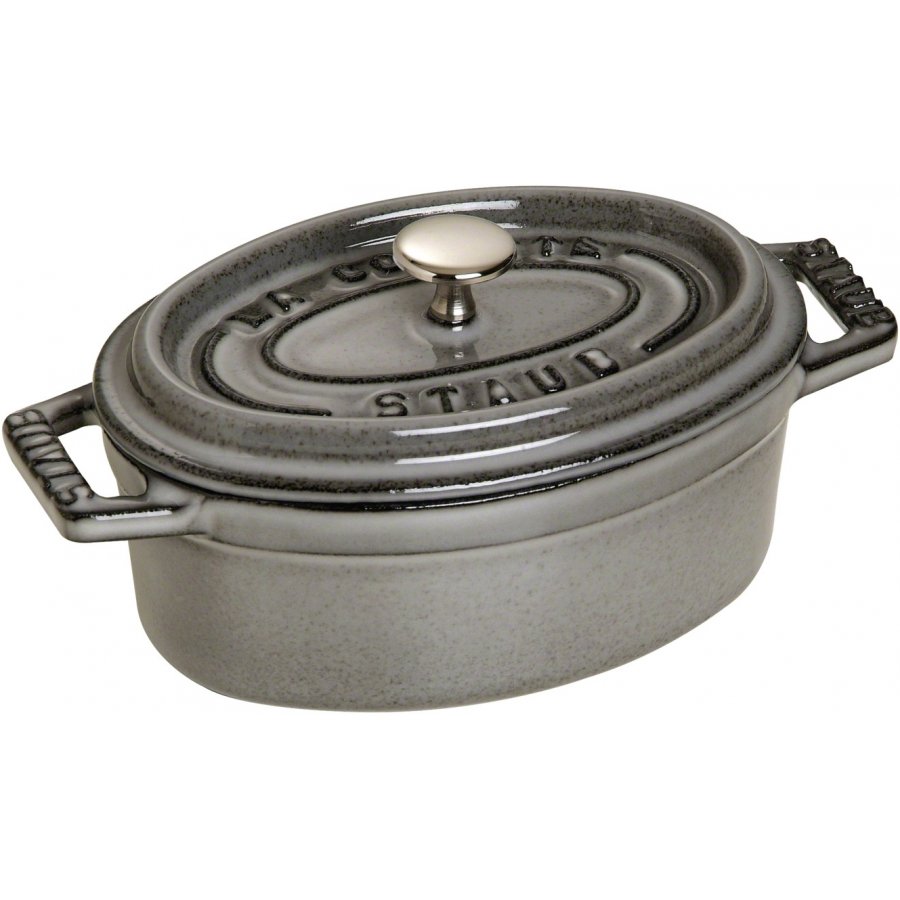 Staub Oval Gryde 11 cm Stbejern, gr