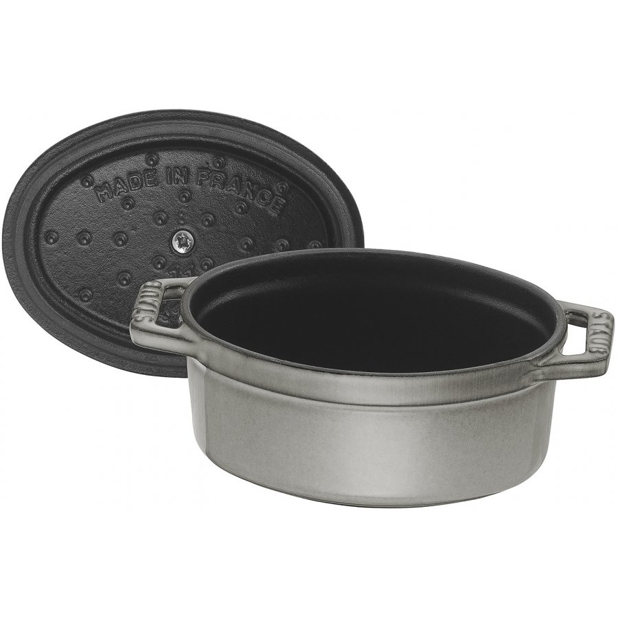 Staub Oval Gryde 11 cm Stbejern, gr