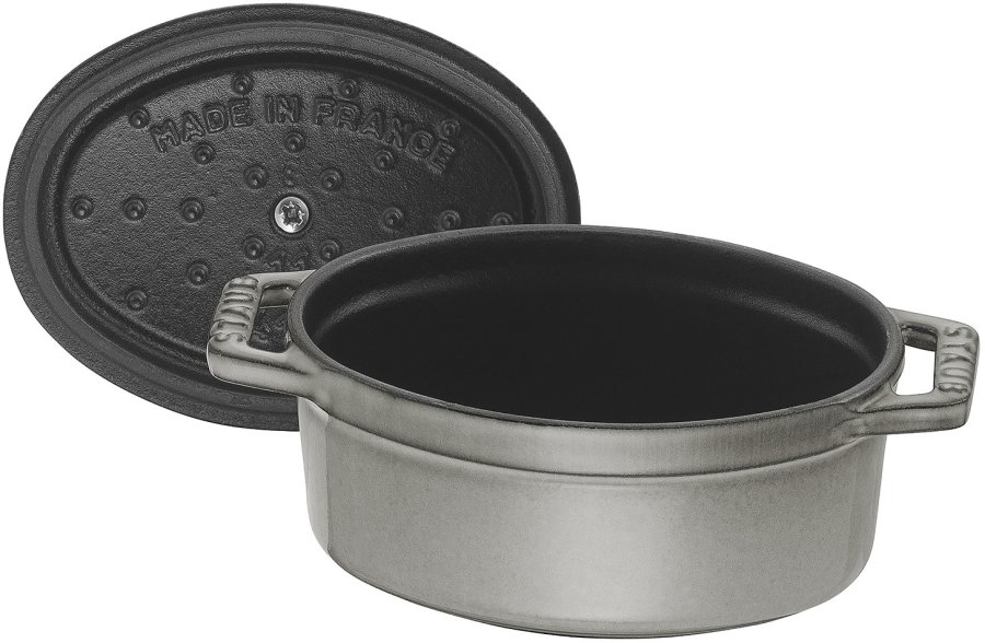 Staub Oval Gryde 11 cm Stbejern, gr