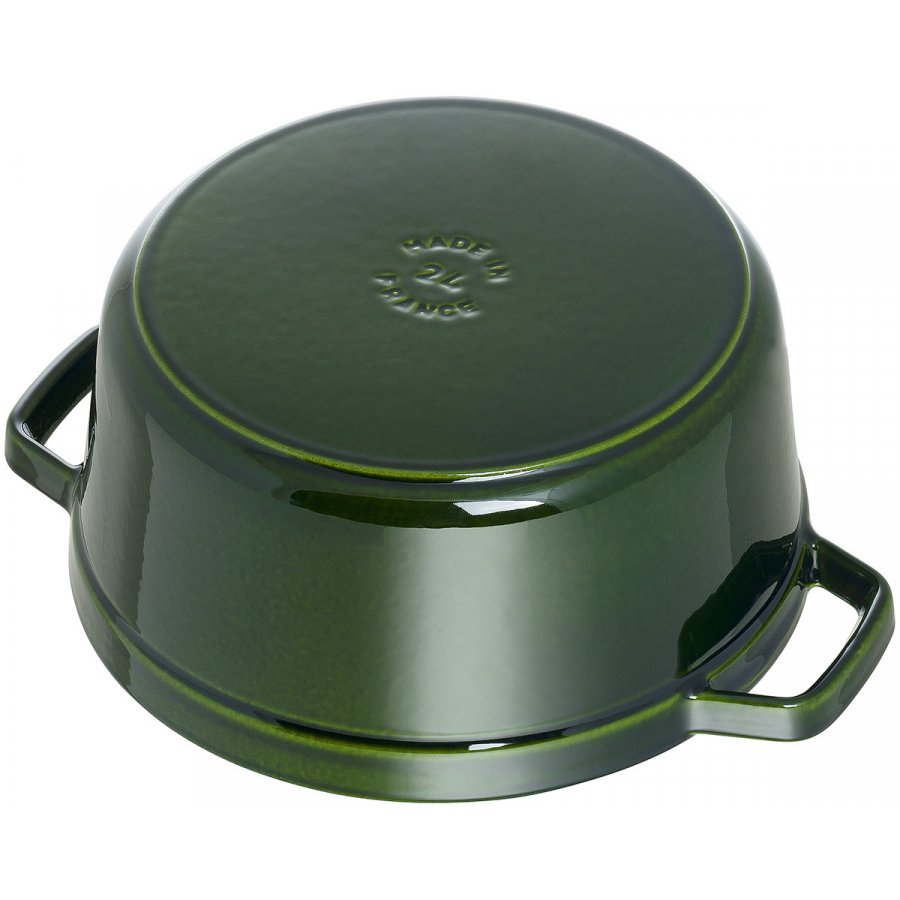 Staub Rund Gryde 28 cm Stbejern, grn