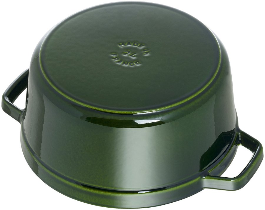 Staub Rund Gryde 28 cm Stbejern, grn