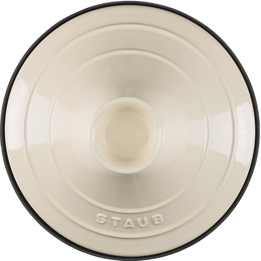 Staub Tagine 28 cm, sort - Creme.