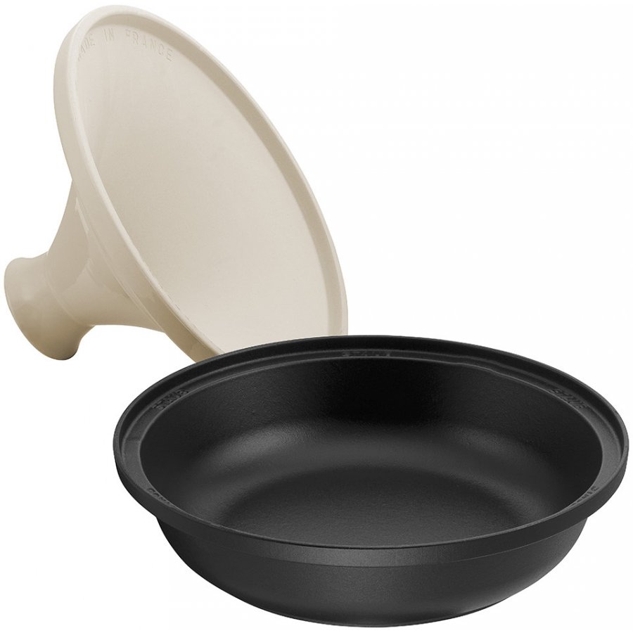 Staub Tagine 28 cm, sort - Creme.