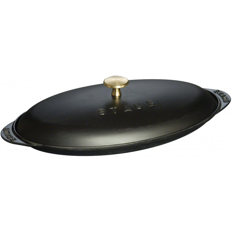 Staub Fischplatte, Schwarz