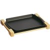 Staub Fad m. Trholder 33x23 cm, Sort