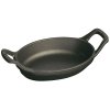 Staub Ovale Auflaufform Steinzeug 15 cm, Schwarz