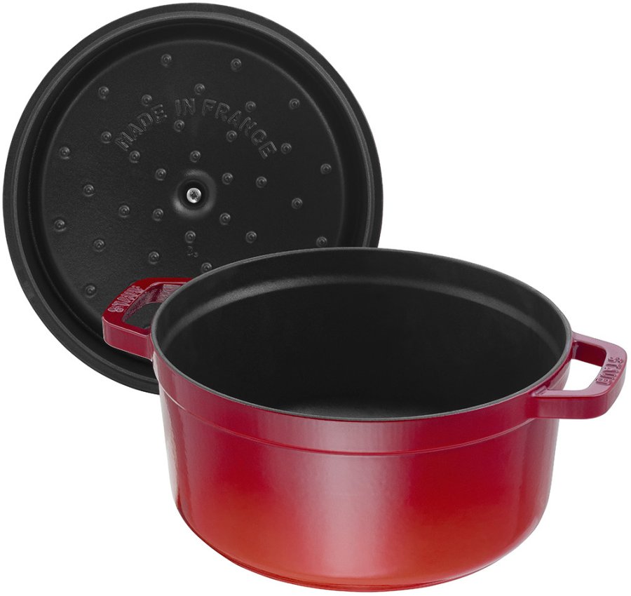 Staub Runder Brter aus Gusseisen 18 cm, Rot