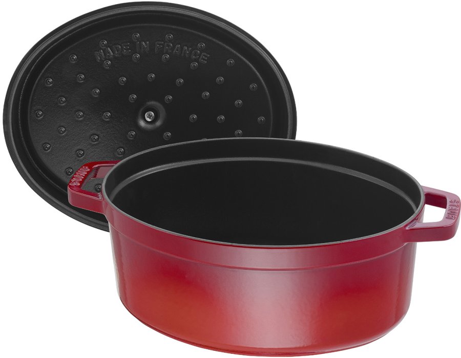 Staub Oval Brter aus Gusseisen, 37 cm, Rot