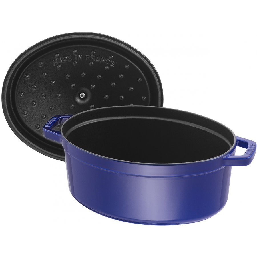 Staub Oval Stbejernsgryde 33 cm/6,7 L, Mrkebl