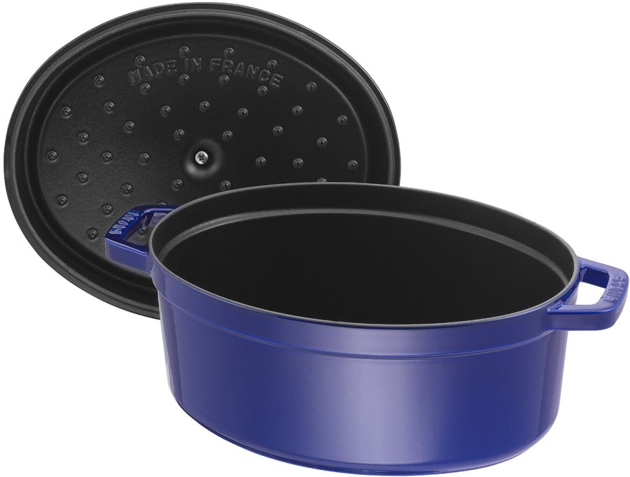 Staub Oval Brter aus Gusseisen 31 cm, Dunkelblau