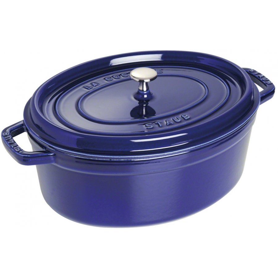 Staub Oval Stbejernsgryde 33 cm/6,7 L, Mrkebl