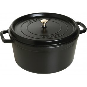 Staub Stbejerngryde 34 cm/12,6 L, Sort