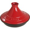 Staub Tagine 28 cm, Schwarz/Rot