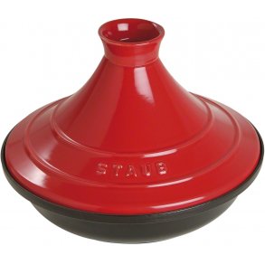 Staub Tagine 28 cm, Schwarz/Rot