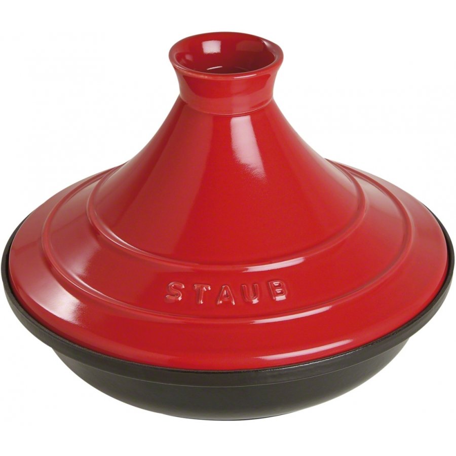 Staub Tagine 28 cm, Schwarz/Rot