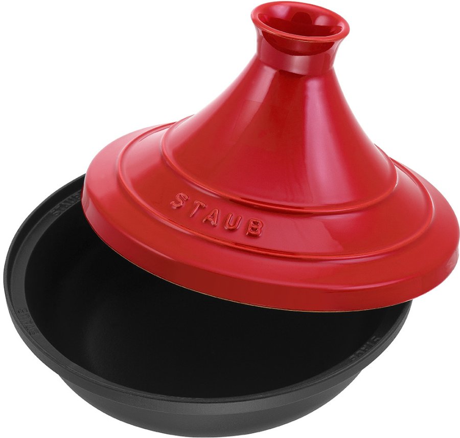 Staub Tagine 28 cm, Schwarz/Rot