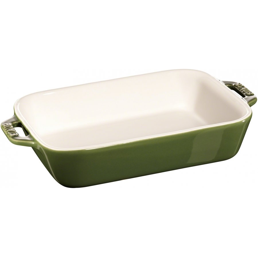 Staub Rect. Ofenform Keramik 20x16 cm, Grn