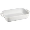 Staub Rect. Ofenform Keramik 27x20 cm, Wei