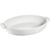 Staub Ovalt Fad Stentj 29 cm, hvid
