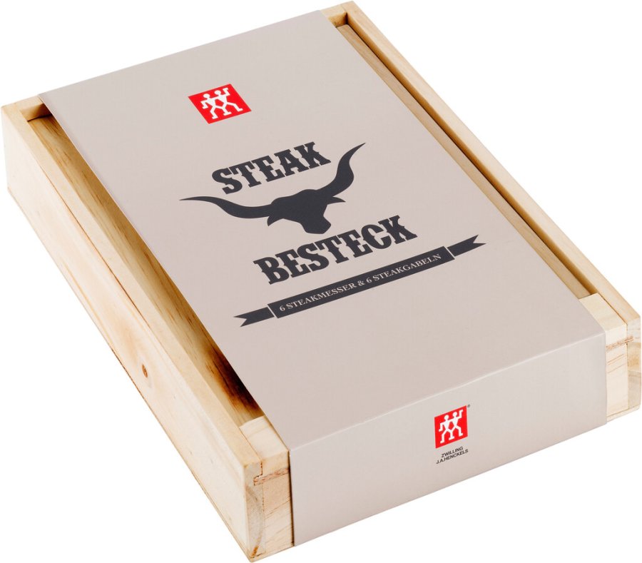 Zwilling Melbourne Steakbesteck Set 12-teilig, Stahl Glnzend