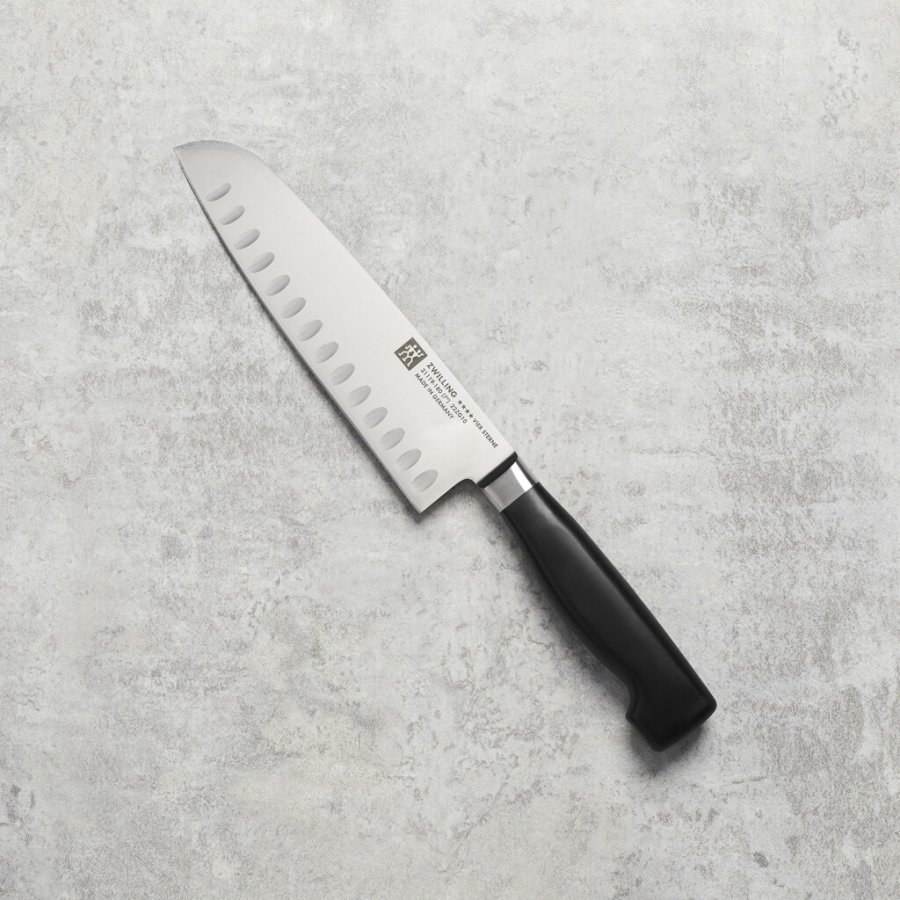 Zwilling FOUR STAR Santoku Messer 18 cm, Schwarz