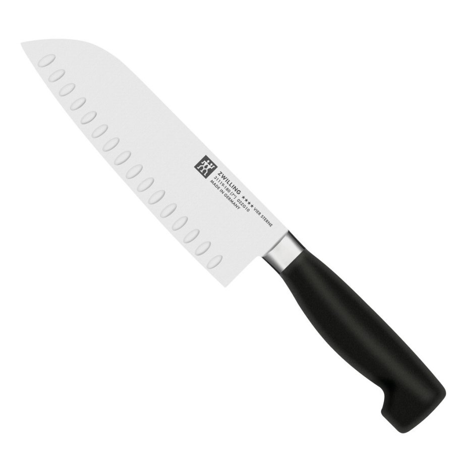 Zwilling FOUR STAR Santoku Messer 18 cm, Schwarz