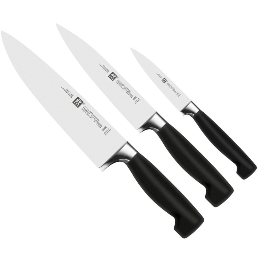 Zwilling FOUR STAR Messerset 3-teilig, Schwarz