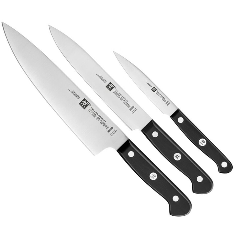 Zwilling Gourmet Messerset 3-teilig, Schwarz