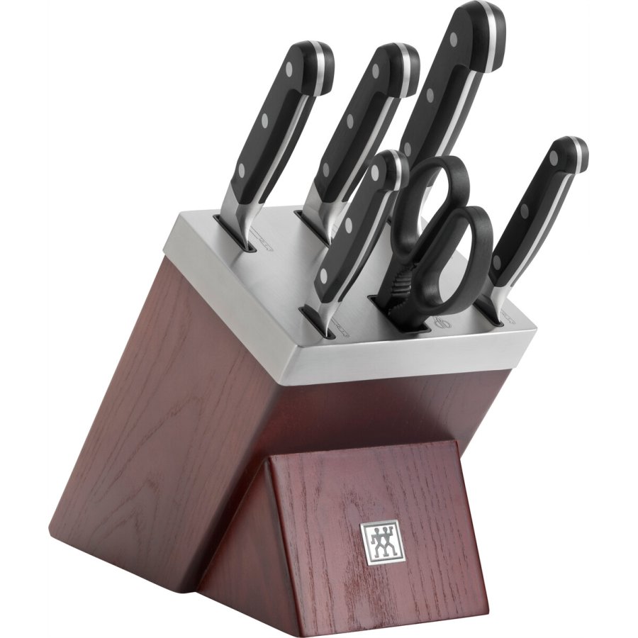 Zwilling Pro Selbstschrfender Messerblock 7-teilig, Braun