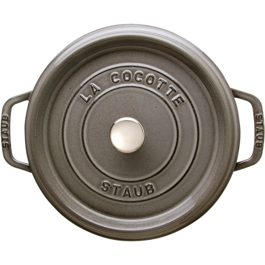 Staub La Cocotte Brter aus Gusseisen 24 cm/3,8 L, Graphitgrau