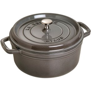 Staub La Cocotte Brter aus Gusseisen 24 cm/3,8 L, Graphitgrau