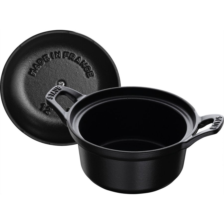 Staub Vintage Line La Coquette 12 cm/0,5 L, Schwarz