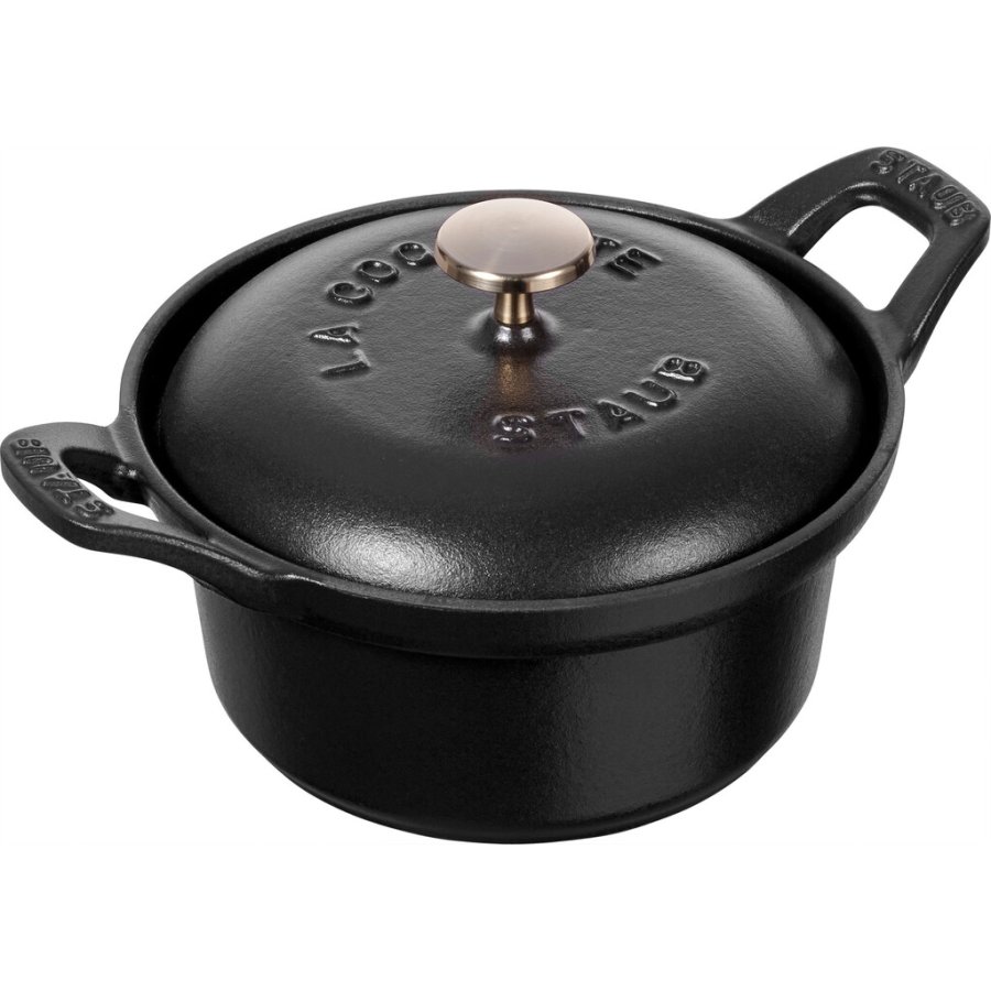 Staub Vintage Line La Coquette 12 cm/0,5 L, Schwarz