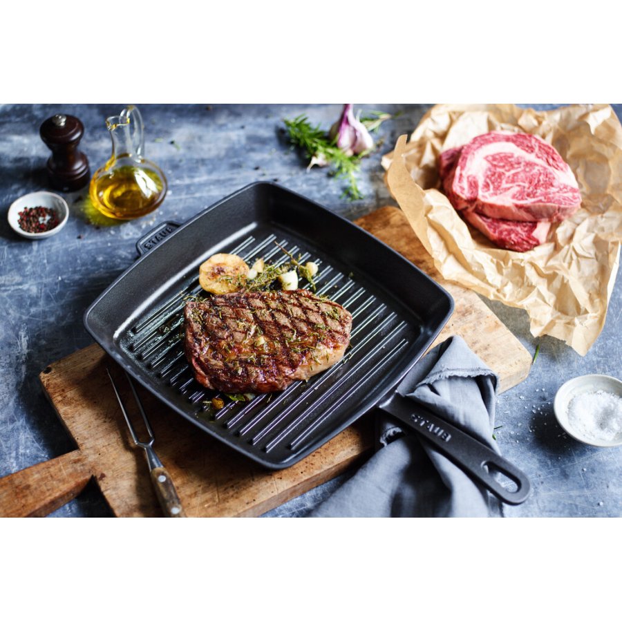 Staub Grill Pans Grillpfanne 30 cm, Schwarz