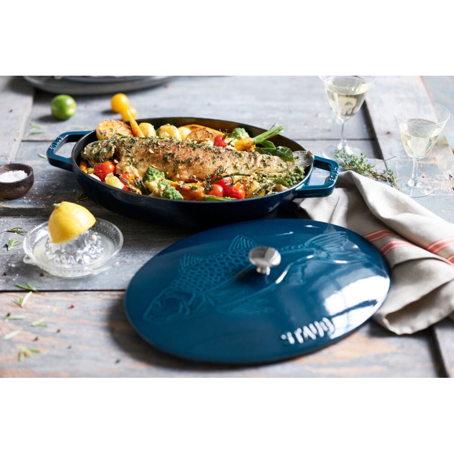 Staub Specialities Auflaufform mit Deckel 33 cm, La Mer