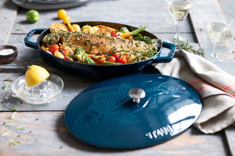 Staub Specialities Auflaufform mit Deckel 33 cm, La Mer